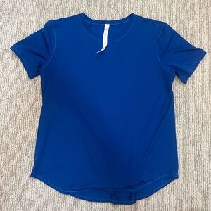 Lululemon Running Shirt Blue Lightweight Stretch